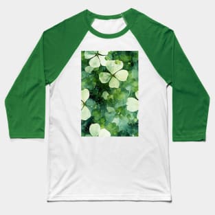 Saint Patrick's clover ink design vertical Baseball T-Shirt